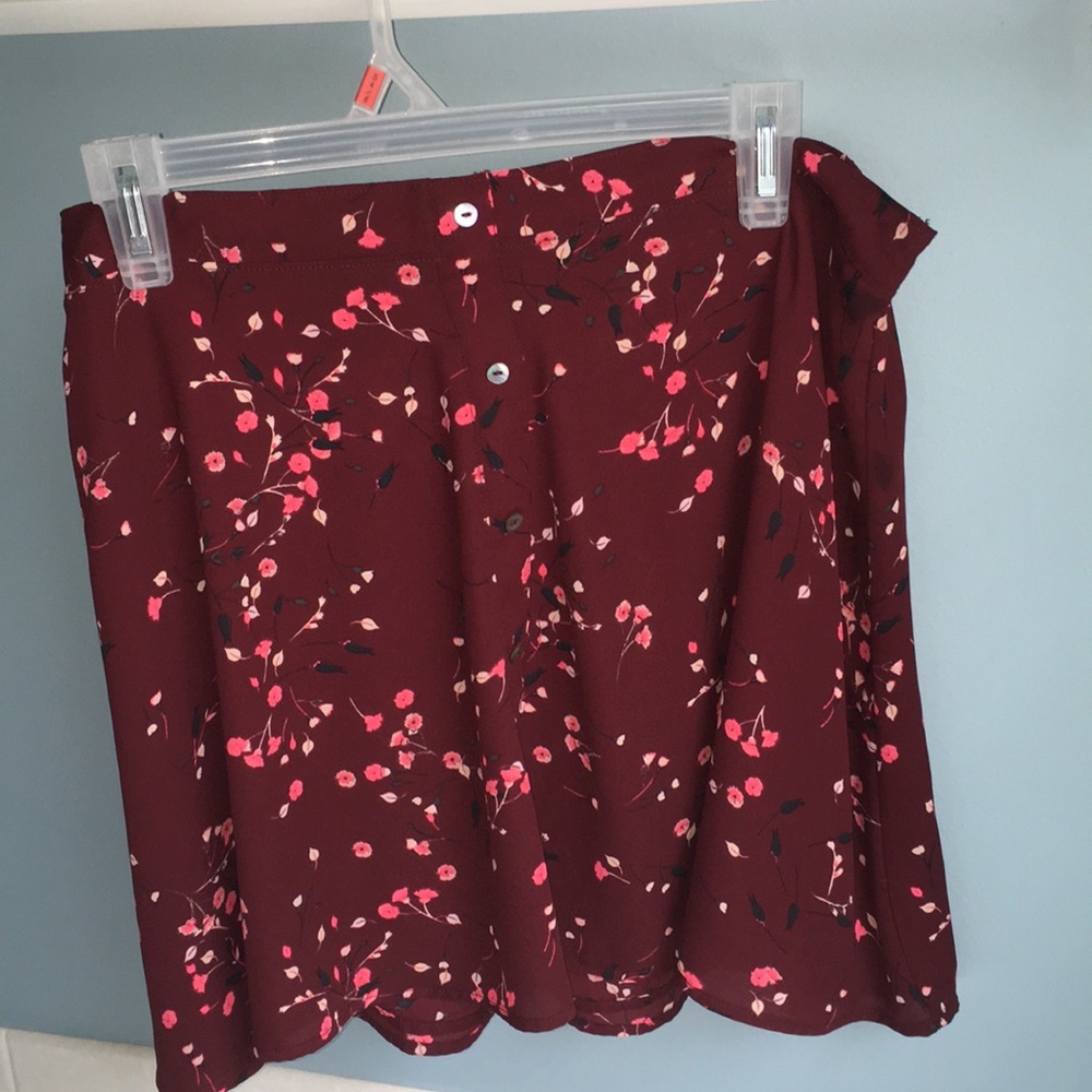 Express floral skirt